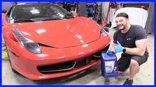 How to Change Engine Oil and Filter Ferrari 458 2009-2015 | With Sizes and Torque Specs!