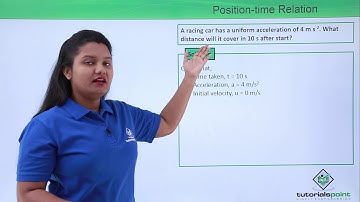 Class 9th – Position time Relation Problem | Motion | Tutorials Point