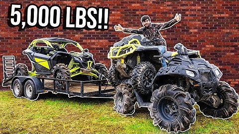 TOWING WITH THE POLARIS 850! WE BROKE IT!