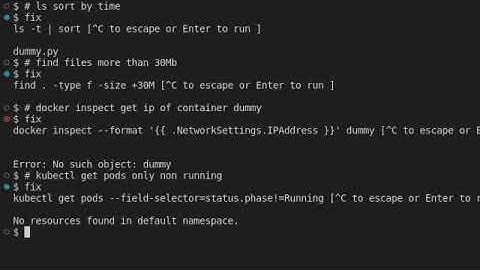 AI shell assistant: fix and generate command line