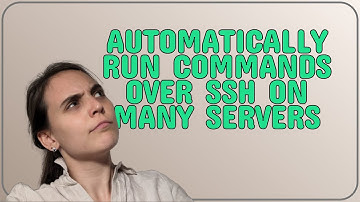 Unix: Automatically run commands over SSH on many servers