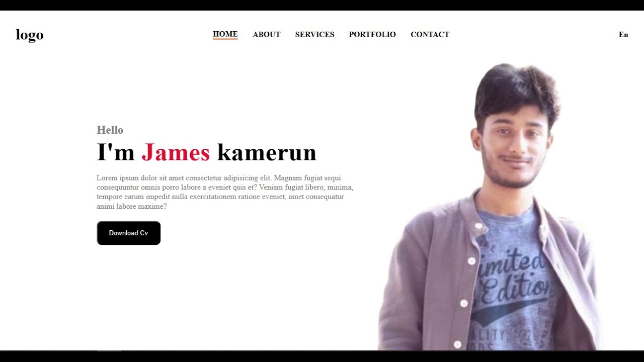 Landing page with HTML,CSS || Single page design with HTML ,CSS || # ...