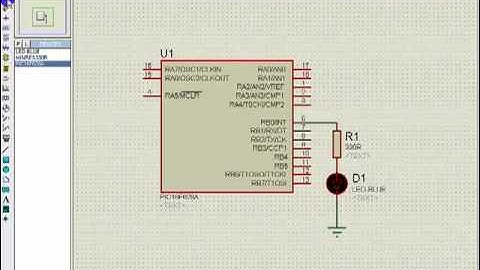 16f628 Pisca Led Proteus