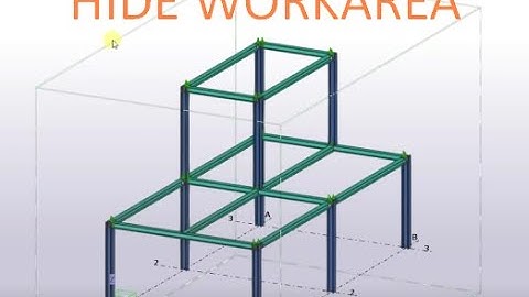 Hide workarea in Tekla Structures