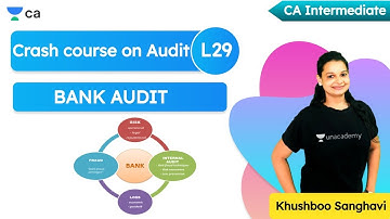 L29: Crash Course on Audit | Bank Audit | Unacademy CA Intermediate Group 2 | Khushboo Sanghavi