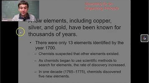 6.1 Organizing the Elements 1