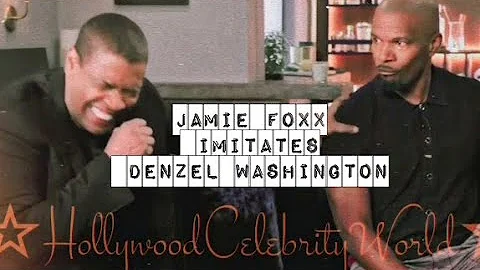 Jamie Foxx  imitating  Denzel Washington 😂