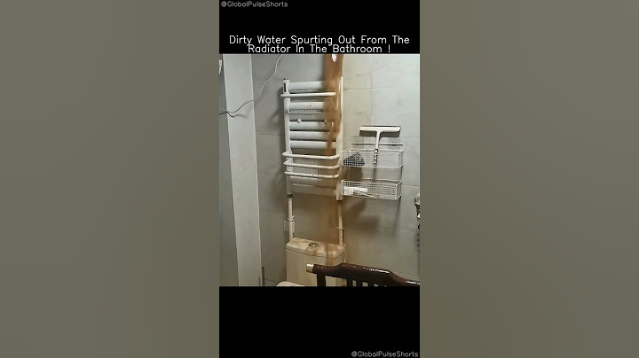 Dirty Water Spurting Out From The Radiator in the Bathroom! #shorts #viral