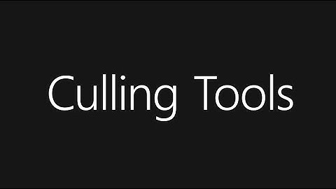 Houdini Camera Culling kit
