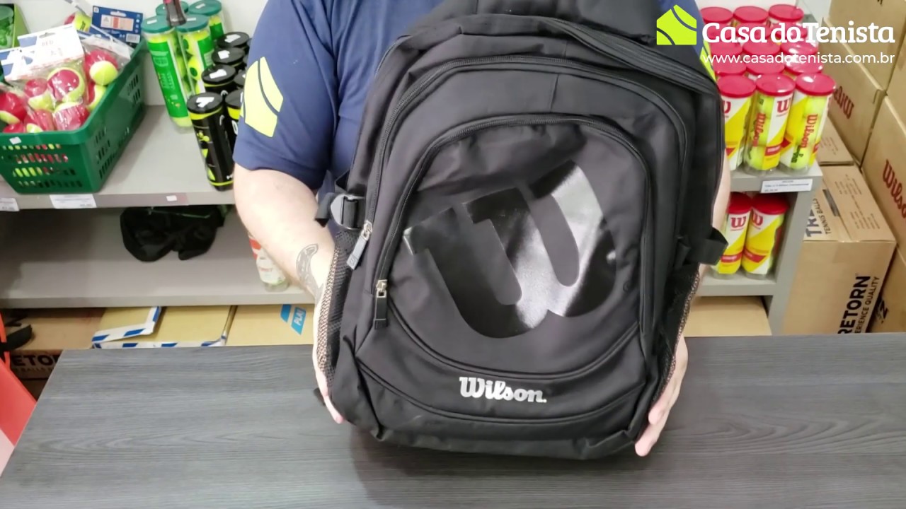 Mochila WMC20007 Preta Wilson "Beat" Showcase