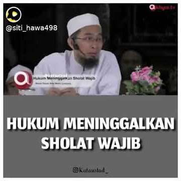 Hukum meninggalkan sholat wajib || snap wa || story wa || snack video