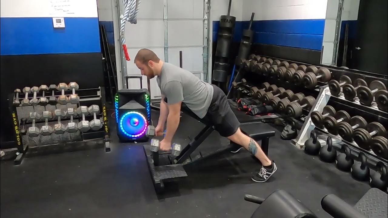 Chest supported dumbbell row (lat focused) YouTube