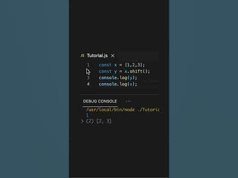 the difference between shift() and unshift() in JavaScript #coding # ...