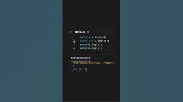 the difference between shift() and unshift() in JavaScript #coding #javascript #tutorial #shorts