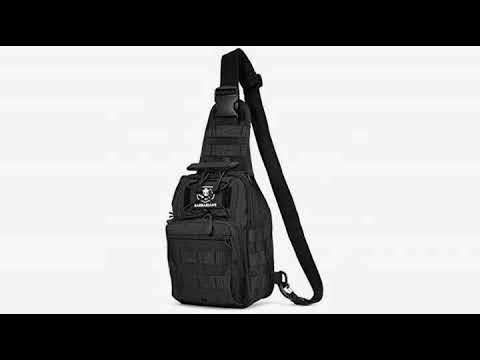 MUST SEE Hunting Gear Review! Barbarians Tactical Sling Bag Pack with Pistol Holster, Military S ...