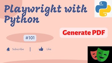 #101 Convert HTML page to PDF using Playwright | Generate PDF
