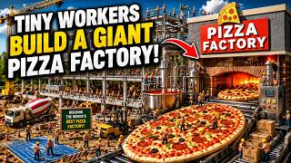 Tiny Workers Build a Giant Pizza Factory!