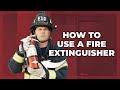 How To Use A Fire Extinguisher