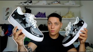 A Bathing Ape BAPE STA Low Camo Black Grey Review + (ON FOOT)