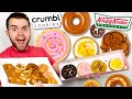 Crumbl&#39;s NEW Cookies VS Krispy Kreme&#39;s NEW Biscoff Donuts! Lemon Cheesecake REVIEW! Jan 9 - 14