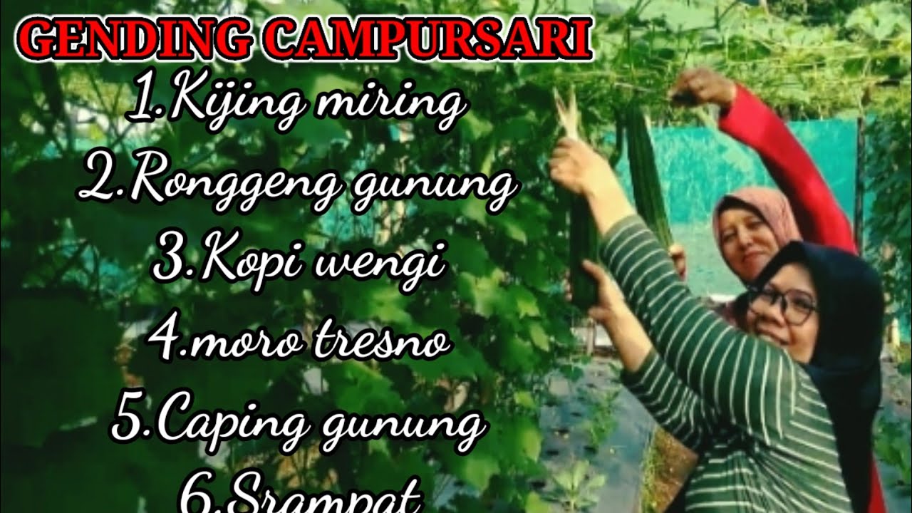 COCOK BUAT PENGHANTAR TIDUR GENDING CAMPURSARI SUASANA BERTANI