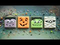 Simple & Easy Square Halloween Cookies ~ 4 Easy Halloween Designs