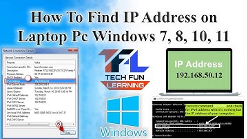 How To Find IP Address On Laptop Pc Windows 7 8 10 11 | What Is My IP Address Check TechFunLearning