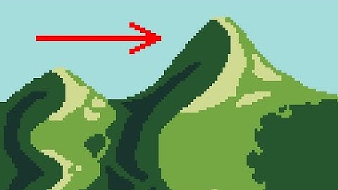 Pixel art tutorial: Mountains for Beginners