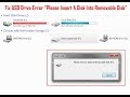 please insert a disk into removable" حل مشكلة