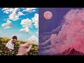 2 Ideas How to Paint Beautiful Clouds/ Acrylic Painting on Canvas/ Technique for Beginner