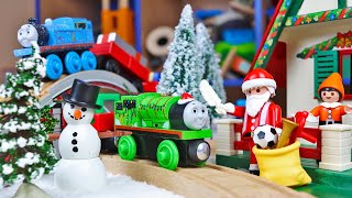 ТОМАС И ЕГО ДРУЗЬЯ в Гостях у Деда МОРОЗА / Новогодний Выпуск / Thomas and friends in Santa&#39;s House