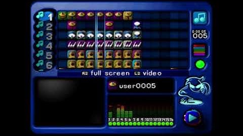 Putting a song together on Music - Music Creation for the PlayStation (PS1, 1998)