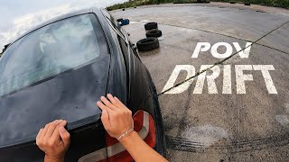 Learning to Drift in rain (Day2) | BMW E46 320i POV