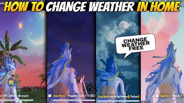 How to change Weather in Home mode PUBG/BGMI - BGMI ALL HOME WEATHER