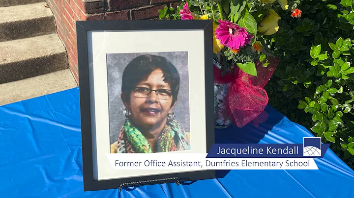 Jacqueline Kendall memorial bench dedication at Du...