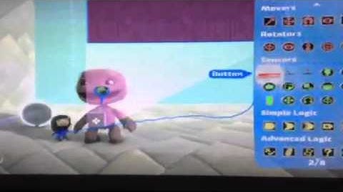 How to make a sackbot appear and disappear in little big pl