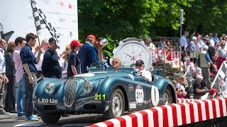 Miglia mille 2014. jay and ian callum drive the 1951 jaguar xk120
through italy for 1,000 mile classic car race miglia.» subscribe:
http://bit.ly/j...