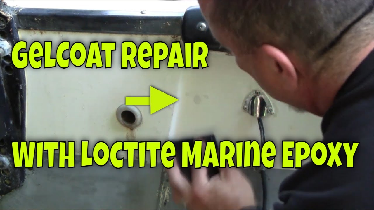 How To Repair Small Transom Holes and Chipped Gelcoat With Epoxy Patch