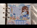 ASMR Journaling: Cute Blue Ocean Theme 🌊✨ | Kawaii Sticker Decorating
