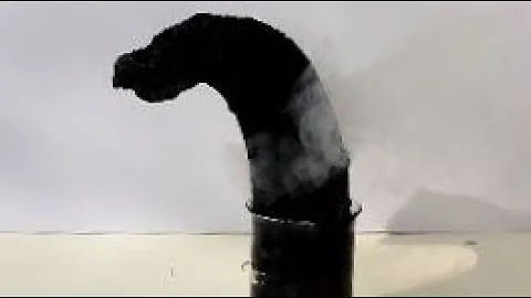 Sulfuric Acid and Sugar Chemical Reaction - Carbon Snake Experiment