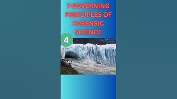 4 Governing Principles of Forensic Science 5  Law of Progressive Change @TaruvuForensicVlogs
