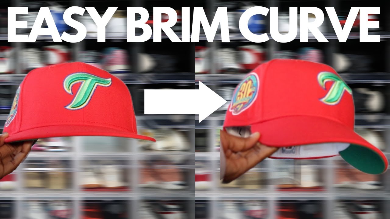 How to Curve / Bend a Fitted Hat Brim the Easy Way (C-Way) #Shorts 