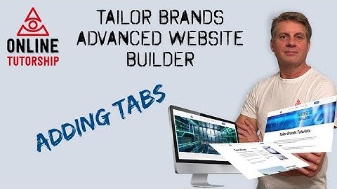 Tailor Brands Website Builder - Tabs