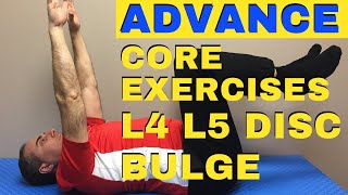 4 ADVANCE Core Strengthening Exercises | L4 L5 Disc Bulge Exercises | Dr Walter Salubro