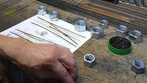 Scratch built number 4 turnout part 4 freehand make frogs