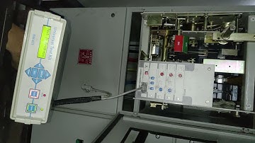 L&T ACB Relay testing.