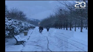 La Bretagne se réveille sous la neige