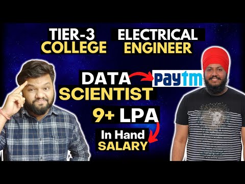 9+ LPA SALARY in First JOB 🔥! ELECTRICAL ENGINEER in Power Plant To DATA SCIENTIST @ PayTm  ❤️