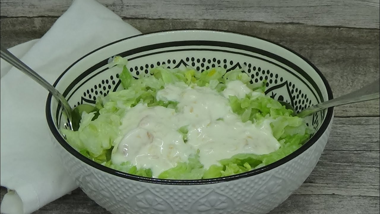 Ruck Zuck Eisbergsalat mit Mandarinen - Joghurt - Dressing - Thermomix ...