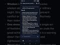 Wisdom is Greater than Warfare Part 1